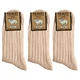 Комплект білих шкарпеток 3 пари з натуральної вовни «Nebat» 43-46 - зображення 5