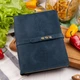 Именная книга для записи рецептов, А5, 100 листов слоновая кость в линию, Blue, WOODPRESENT - изображение 1