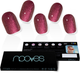 Набір накладних нігтів Nooves False Nails Ruby Claret Gel Self-Adhesives Glam Glitter 20 шт (8436613950555) - зображення 1