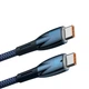 Кабель зарядный Baseus Glimmer Series Fast Charging Type-C 100W 1м Blue - изображение 4