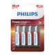 Батарейка Philips AA 4шт Bat Alkaline Power - изображение 1