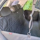 Автогамак для собак Comfort Standart, водонепроникний, зі знімними стьобаними бортиками, прорізами для автоповідка, автомобільний чохол для перевезення собаки, підстилка в авто, колір чорний, SKU 00020, Your Stylish Hunter - зображення 5