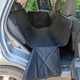Автогамак для собак Comfort Standart, водонепроникний, зі знімними стьобаними бортиками, прорізами для автоповідка, автомобільний чохол для перевезення собаки, підстилка в авто, колір чорний, SKU 00020, Your Stylish Hunter - зображення 13