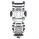 Комплект обвеса GLC63 AMG Mercedes-Benz GLC class X253 2015-2019 для Mercedes-Benz GLC class X253 2015-2023 (8154) - изображение 2