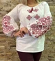 Вишиванка жіноча льон 4XL біла (71) - зображення 1