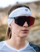 Спортивна широка пов'язка на голову Compressport Headband Thin On/Off, White - зображення 4
