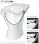 Унітаз-компакт Cersanit Cersania 705 SimpleOn 011 3/6 л з сидінням Slim SoftClose+QuickRelease дюропласт - изображение 6