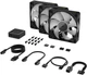 Zestaw wentylatorów Corsair iCUE Link RX120 RGB PWM Triple Pack (CO-9051018-WW) - obraz 2