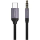 Переходник Type-C to AUX Mini-Jack 3.5 mm Essager 1М Кабель Аукс на Тайп-С (USB-C) Black-Grey (695523740259) - изображение 2