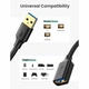 Удлинитель Ugreen US129 USB 3.0 AM / AF штекер - разъём 1 м, черный (10368) - изображение 2