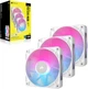 Zestaw wentylatorów Corsair iCUE Link RX120 RGB PWM Triple Pack White (CO-9051022-WW) - obraz 3