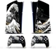 Комплект вінілових наліпок Honson (Wave) для Sony PlayStation 5 SLIM Blu-ray та Dualsense [421972818] - зображення 1