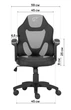 Геймерське дитяче крісло GT Racer X-1414 Black/Blue (Kids) - зображення 3