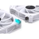 Вентилятор Jonsbo ZG-120WR (3in1) White (120mm, 500-1500RPM, 36.8dB, 4pin) (ZG-120WR White) - изображение 4
