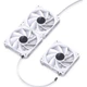 Вентилятор Jonsbo ZG-120WR (3in1) White (120mm, 500-1500RPM, 36.8dB, 4pin) (ZG-120WR White) - изображение 6