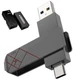 Зовнішній Твердотілий 2 в 1 USB 3.0 + OTG Type-C SSD накопичувач OV PC500 256Gb - зображення 1