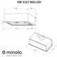 Витяжка вбудована Minola HBI 5327 I 800 LED (800 м3/год, 3 швидк., кнопкове кер.) 238888 - изображение 10