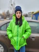 Куртка женская евро зима No brand Зеленая (А-1698 42-44) - изображение 6