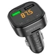 АЗП з FM-модулятором BOROFONE BC43 Flash QC3.0 car BT FM transmitter 18W Black (6974443387223) - изображение 4