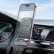 Автотримач для телефона HOCO H28 Rainbow ring magnetic car holder(air outlet) Black (6942007611459) - изображение 9