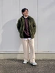 Куртка демисезонная Шерпа мужская Uniqlo 951074267 3XL Зеленая (1159799902) - изображение 5