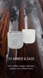 Парфюмированная свеча a7 candles 01 Amber & Sage Белая 300 g - изображение 2