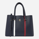 Torebka shopper damska Tommy Hilfiger THIAW0AW15117DW6 Granatowa (8720644238769) - obraz 1