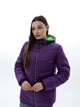 Куртка демисезонная с капюшоном женская Favoritti Лаке Тон 107 + Тон 120 В-1237 46 Фиолетовая (4900000272321) - изображение 1
