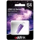 USB флеш накопитель AddLink 64GB U10 Violet USB 2.0 (ad64GBU10V2) - изображение 2