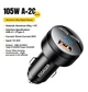 Автомобильное зарядное устройство Essager 105 Вт USB + 2TypeC PD+QC технология быстрой зарядки LED дисплей (757042195149) - изображение 12