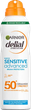 Сонцезахисний спрей Garnier Delial Sensitive Advanced Bruma Protectora Spf50 150 мл (3600542512978) - зображення 1