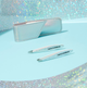 Набор пинцетов для бровей Tweezerman Metallic Collection HOLLYGRAPHIC Mini Tweeze Set (3 предмета) - изображение 4