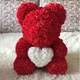 Мишка из роз с сердцем Красный 40 см. - изображение 6