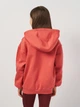 Детская теплая толстовка с капюшоном для девочки Nike G Nsw Club Flc Ovrszd Fz Lbr FD2931-655 XS 122-128 см Adobe/White (196974708087) - изображение 3