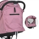 Прогулочная детская алюминиевая коляска BAMBI M 5727 FLASH Pink - изображение 8