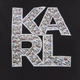 T-shirt damski z nadrukiem Karl Lagerfeld KL21WTS01 S Czarny (8052283338877) - obraz 4