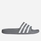 Жіночі шльопанці adidas Adilette Aqua F35538 37 Сірі з білим (4060509142928) - зображення 1