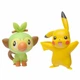 Набір бойових фігурок Покемон Пікачу, Груки - Pokémon, Pikachu, Grookey, Battle figure pack - зображення 2