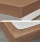 Простынь на резинке ARDESTO Mix&Match сатин полуторная 160x200+30 см Шоколад (ART1620FSH) - изображение 2