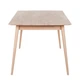 Обідній стіл з масиву дерева Lamella Сканді 140х90 бук - изображение 3