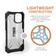Чохол протиударний UAG Plasma (Original) для Iphone 12 Mini (5.4") Ash 112343113131 - зображення 13