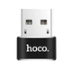 Переходник Hoco UA6 адаптер с USB на Type-C (OTG, для компьютера, ноутбука и др., Type-C, тайпси) - Черный - изображение 2