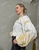 Жіноча вишита сорочка з вишивкою "Колоски" M білий (5680) - изображение 6