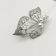 Брошка серебряная с жемчугом "Бабочка" 6,5 г - изображение 2