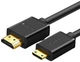 Кабель Ugreen HD108 mini-HDMI to HDMI v2.0 UltraHD 4K-3D 1.5 м Black (11167) (90403473) - изображение 2