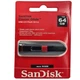 Флеш пам `ять 64Gb SanDisk Cruzer Glide USB2.0 Black/Red (56702) - зображення 1