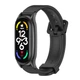 Ремешок силиконовый с металлической капсулой Mi Jobs Premium Comfort для фитнес браслета Xiaomi Mi Band 7 черный + графит (mrk3966) - изображение 1