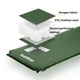 Одноместный самонадувающийся туристический матрас Naturehike NH20DZ003 5см Dark Green (6927595773680) - изображение 4