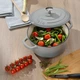 Кастрюля чугунная с крышкой Kela Calido, 24 см, 3,8 л серая 12606 - изображение 3