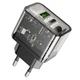 Сетевое Зарядное Устройство Hoco N34 Dazzling PD20W / QC3.0, Black - изображение 2
